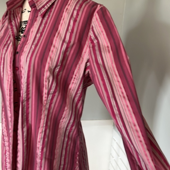 GUC button up New York & Company striped dress shirt - Picture 4 of 6